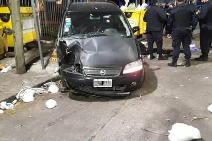 El auto que había robado el delincuente en Florida, Vicente López