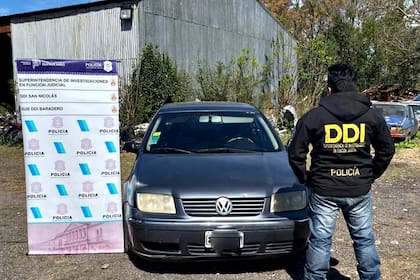 El auto que usaron los asesinos