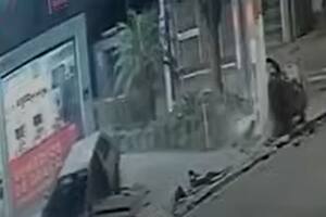 El auto quedó completamente destrozado
