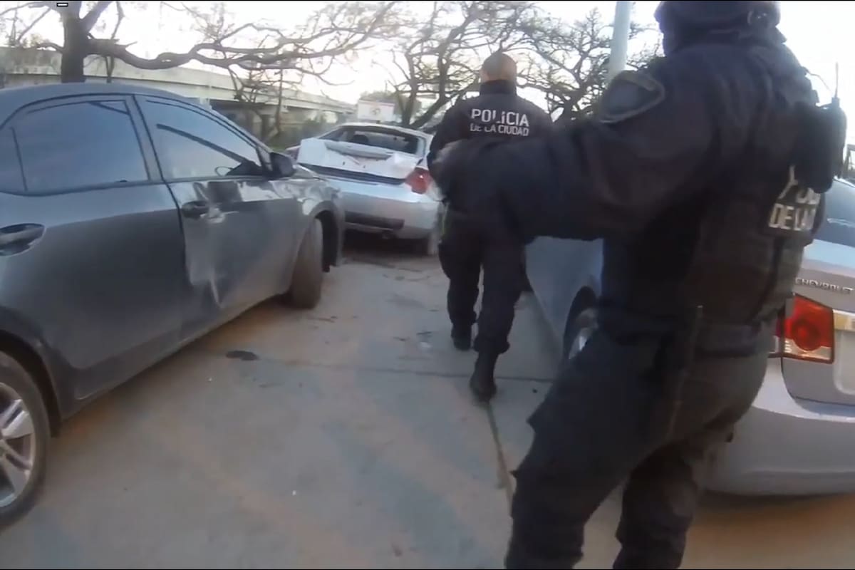 El auto usado para perpetrar el robo