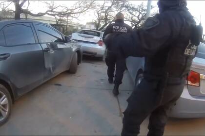 El auto usado para perpetrar el robo