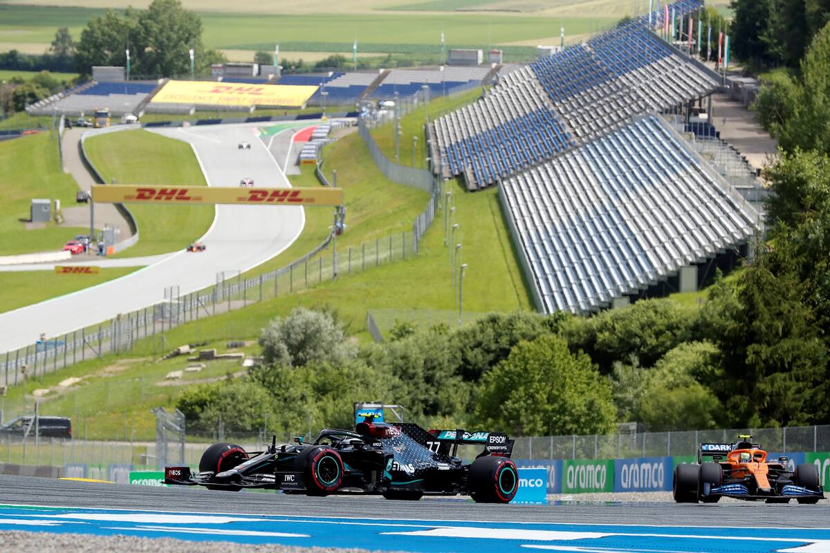 El autódromo de Spielberg, Austria, donde se pone en marcha la demorada temporada de Fórmula 1.