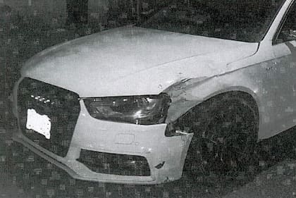 El automóvil que conducía Zambrano cuando arrolló al joven repartidor
