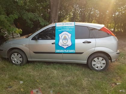 El automóvil utilizado por los agresores de Braian Cuitiño