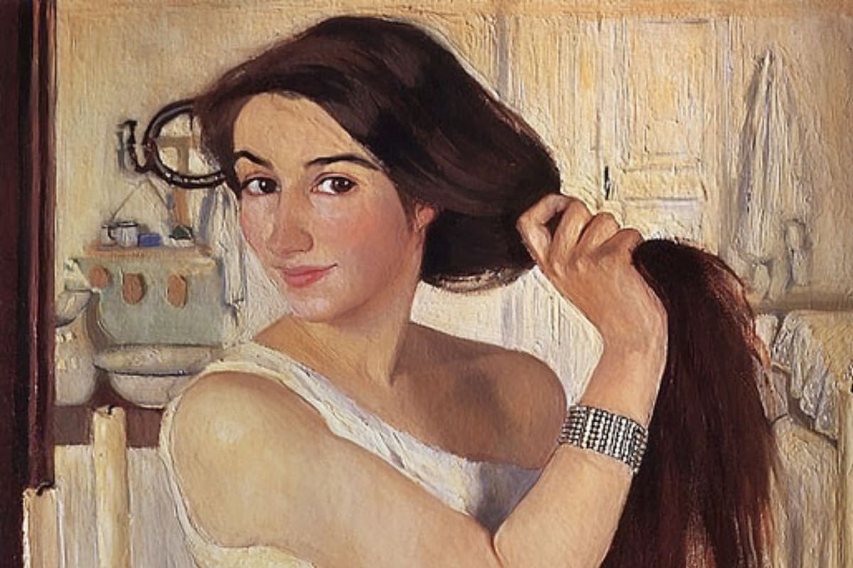 El autorretrato de Zinaida Serebryakova es una de sus obras más famosas