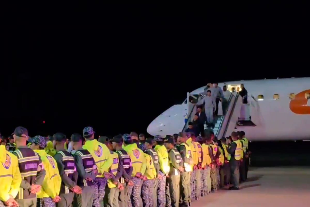 El avión de Conviasa que en febrero trajo desde Estados Unidos 190 deportados, algunos señalados por Washington como presuntos miembros del “Tren de Aragua”