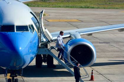 El avión de la Fuerza Aérea de Estados Unidos en Neuquén