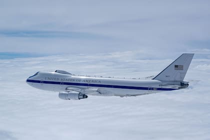 El Avión del Juicio Final estuvo en el aire en los últimos días; es una aeronave construida para momentos de guerra