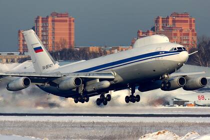 El avión del juicio final fotografiado en Moscú, en 2012