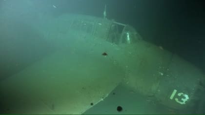 El avión encontrado en las profundidades pertenecía a las Fuerzas Aéreas de la Armada de EE.UU. que se hundió en 1950