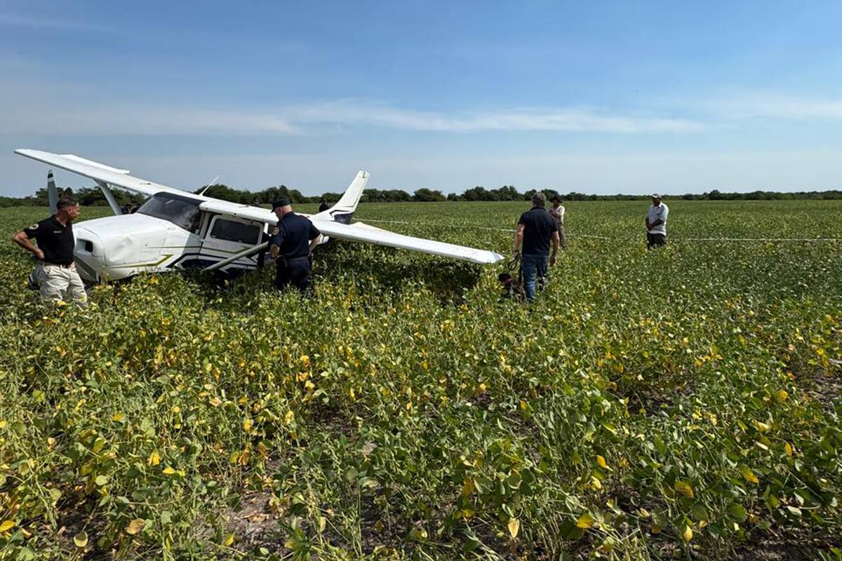 El avión fue encontrado abandonado en un campo de Entre Ríos