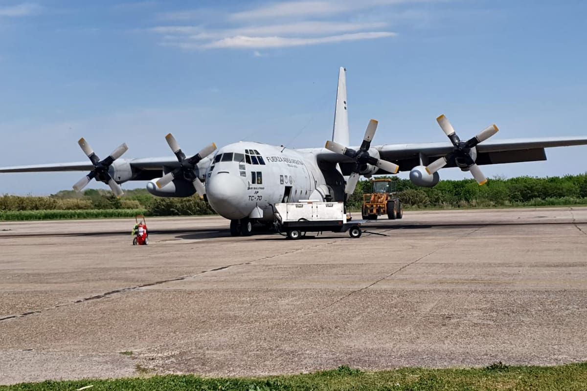 El avión Hércules de la Fuerza Aérea Argentina que repatriará ciudadanos desde Israel