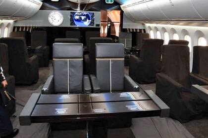 El avión presidencial de México por dentro.