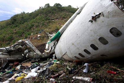 El avion que trasladaba al Chapecoense