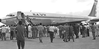El avión secuestrado en 1968 por militantes del Frente Popular para la Liberación de Palestina
