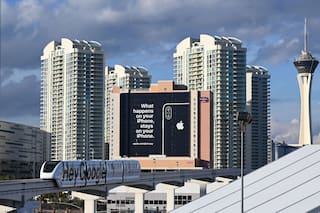 CES 2019: así es el aviso sobre la privacidad del iPhone de Apple en Las Vegas