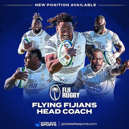 El aviso de la Unión de Rugby de Fiji en el que busca entrenador para su selección