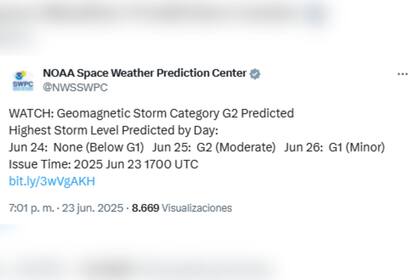 El aviso de las autoridades meteorológicas sobre las auroras boreales en EE.UU.