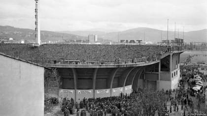 El avistamiento sucedió el 27 de octubre de 1954 en el Estadio Artemi Franchi, La Fiore (Foto: Twitter @UruguayReal)