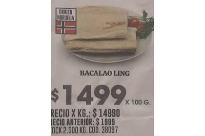 El bacalao noruego en las góndolas