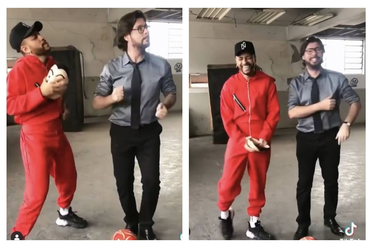El baile de Neymar y El Profesor de La casa de papel