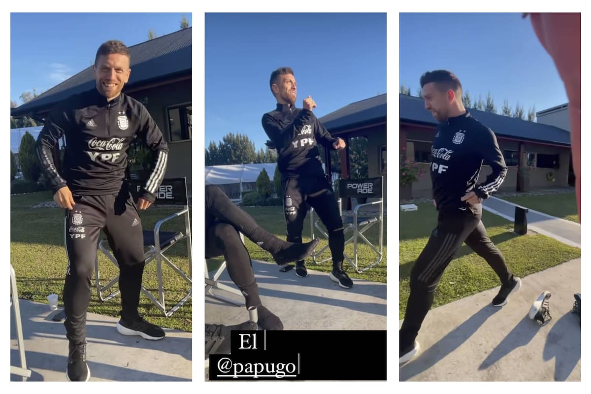 El baile del Papu Gómez para sus compañeros de la Selección