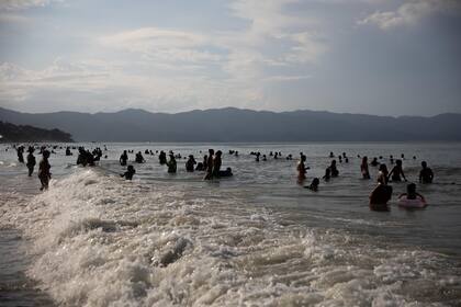 El balneario Jurere, este verano, en Florianópolis