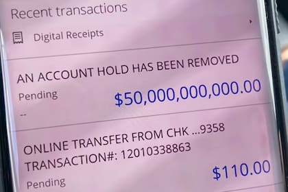 El banco retiró el dinero cuatro días después de su cuenta baria