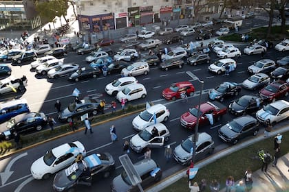 El banderazo del 19S en el Obelisco