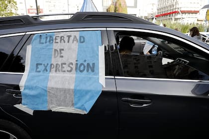 El banderazo del #8N en el Obelisco