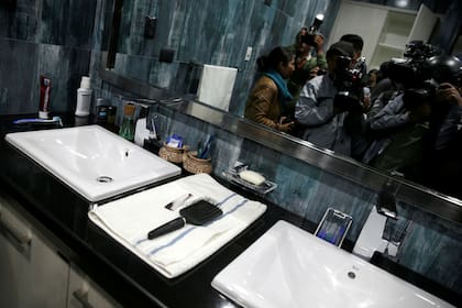 El baño de Evo Morales en la Casa Grande del Pueblo