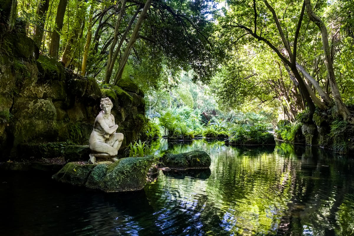 El Baño de Venus, en el parque de los Giardini Reali, perteneciente al Palacio Real de Caserta