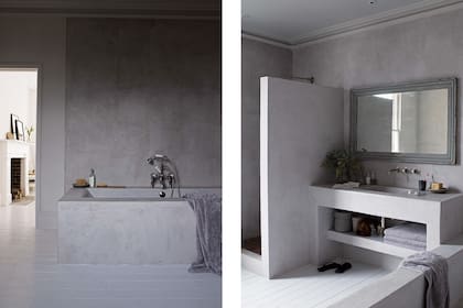 El baño reciclado sigue la misma premisa que el resto de la casa: “sencillez, confort y elegancia”, según describe el dueño.