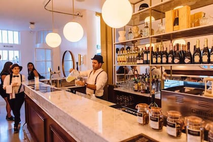 El bar está abierto hace pocos meses en el Palacio Barolo