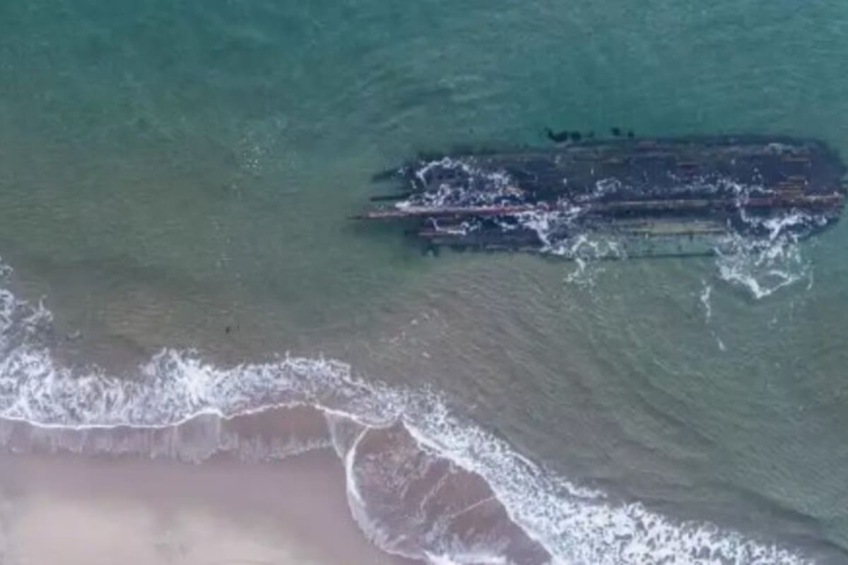 El barco encontrado en la costa canadiense
