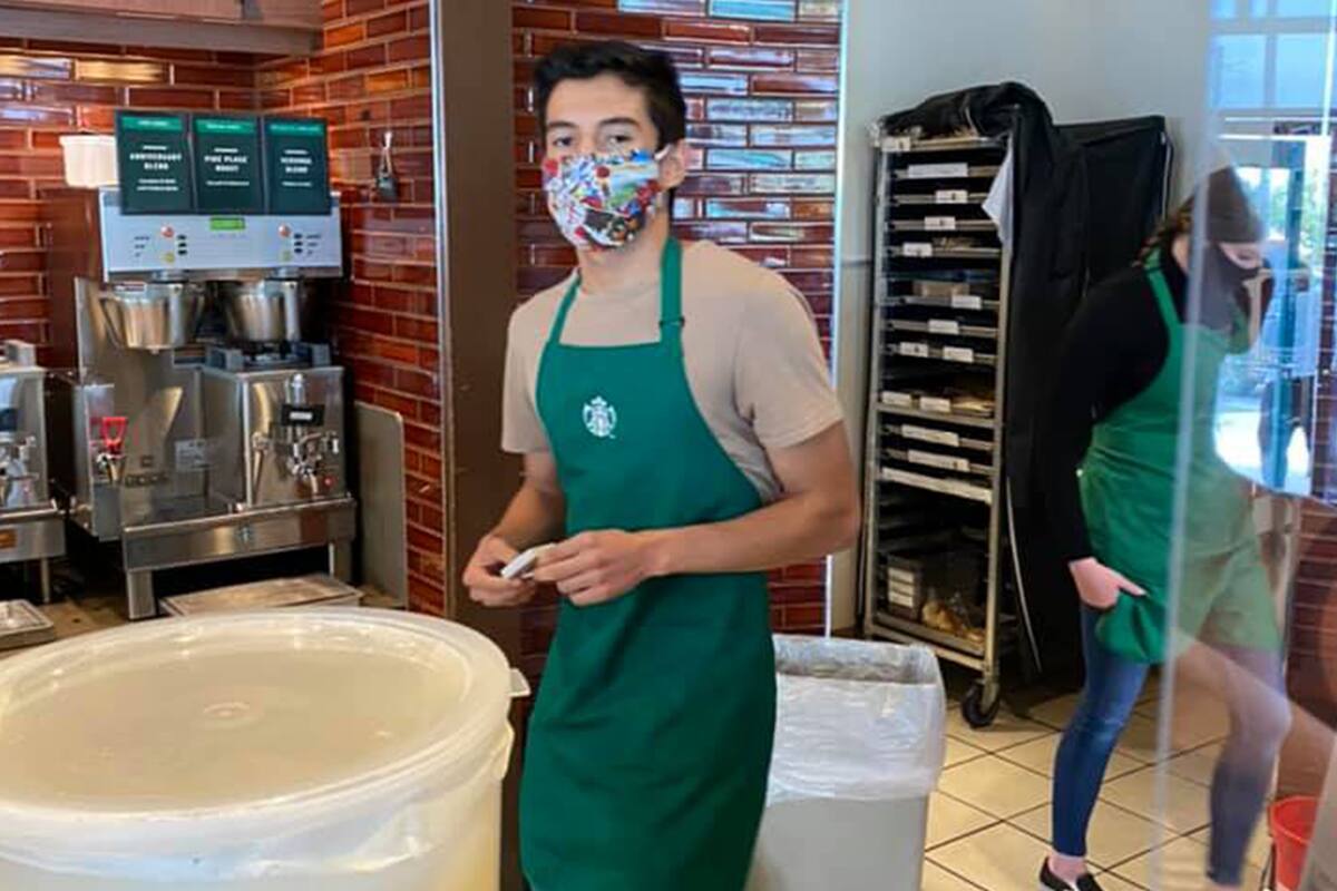 El barista Lenin Gutiérrez