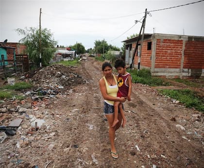El barrio Las Palmeras, cerca de La Plata, surgido en 2008