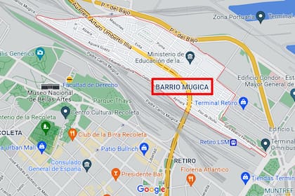 El barrio Mugica ya se puede encontrar en Google maps