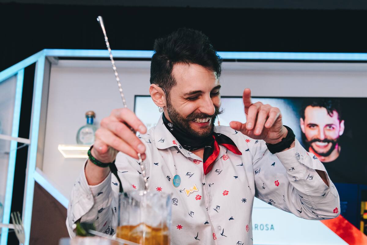 El bartender Pablo Zitarosa en el Mundial de Coctelería World Class Sao Paulo 2023