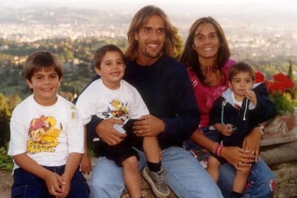 El Batigol e Irina afianzaron su romance durante los años que vivieron en Italia