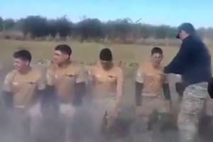 El "bautismo" con cal viva a paracaidistas del Ejército en Córdoba fue el 14 de mayo.