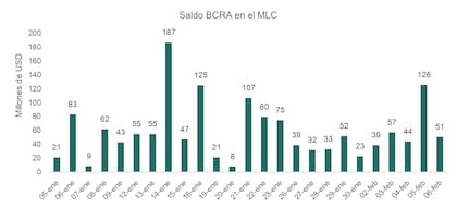 El BCRA adquirió otros US$51 millones hoy