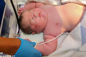 El bebé, de nombre Alpha, pesó casi 7 kilos