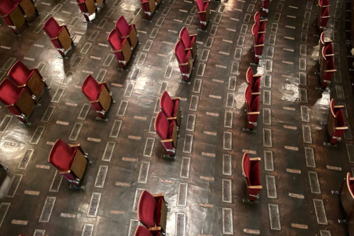 El Berliner Ensemble publicó una imagen de cómo se verá la platea del teatro cuando se inaugure la temporada 2021