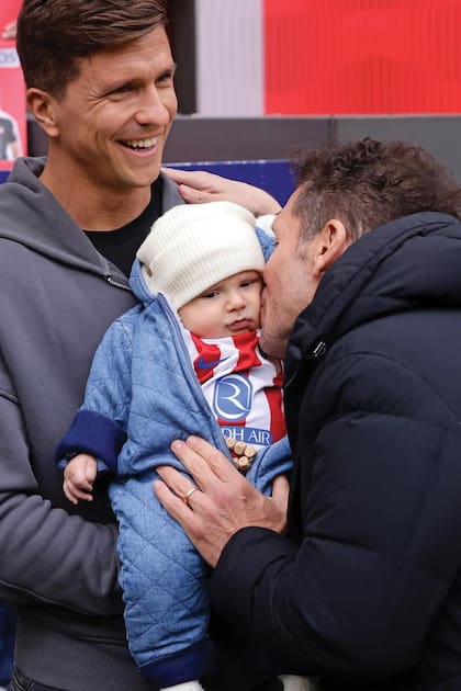 El beso
más esperado: el del abuelo Diego