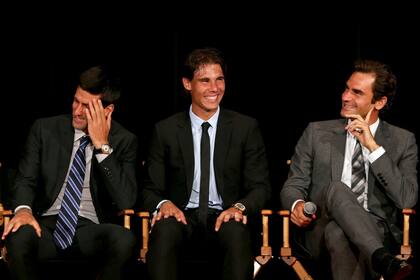 El Big 3 del tenis: Djokovic, Nadal y Federer; es muy probable que el serbio supere en trofeos al español y al suizo, pero difícilmente sea el más querido por el público.