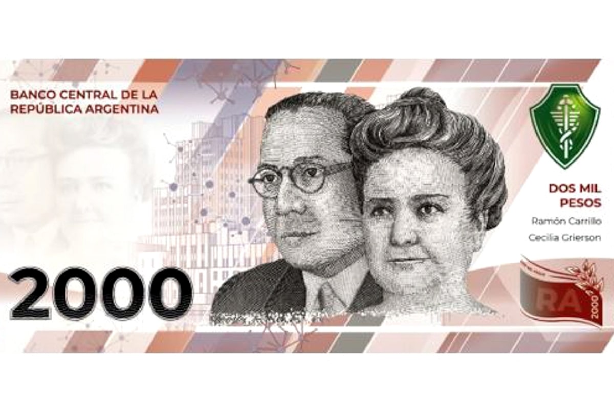 El Banco Central puso en circulación el billete de 2000 pesos