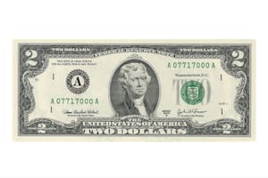 El billete de US$2 fue elegido como el más bonito por el Chat GPT (Archivo)