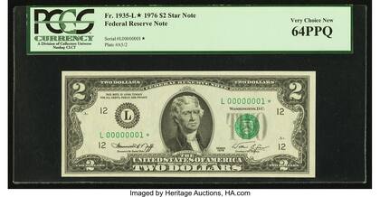 El billete valioso fue calificado como 64PPQ por PCGS debido a su buen estado de conservación