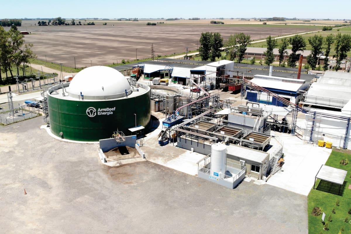 El biodigestor instalado en el establecimiento